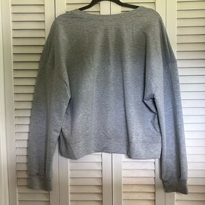 Open back Cropped Gray sweatshirt